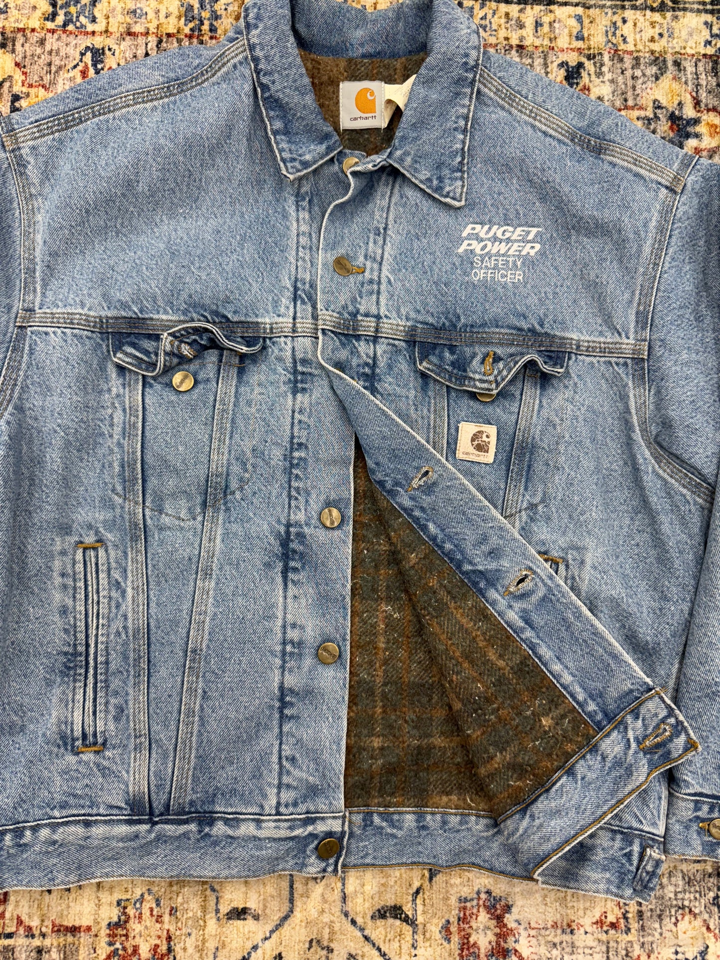 Vtg Carhartt Jacket Mens L