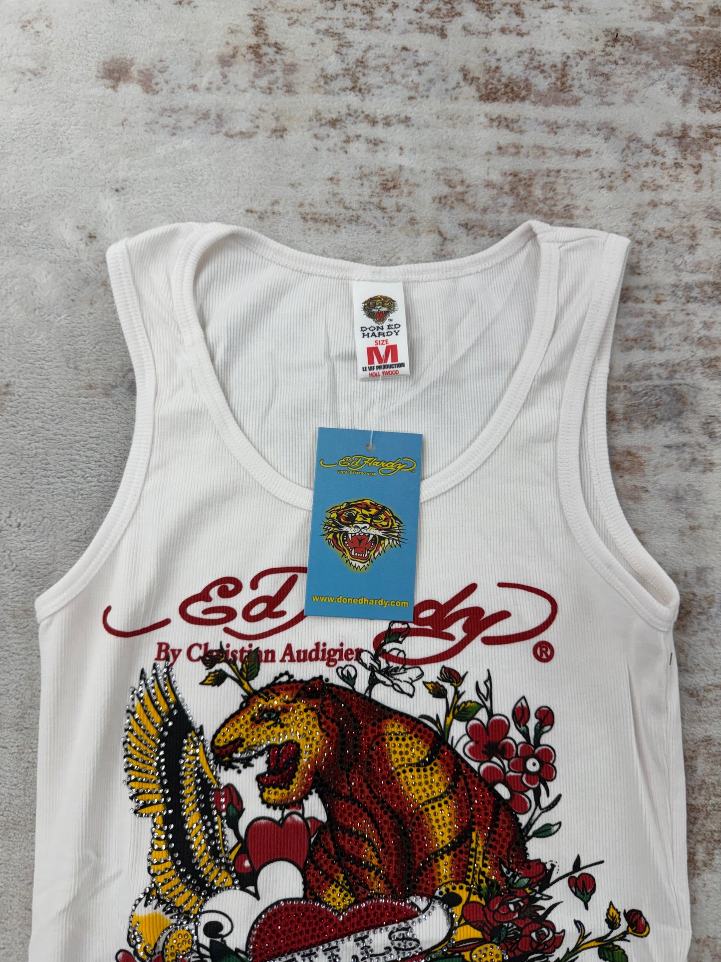 2000s Vintage Ed Hardy by Christian Audigier Tank Tops