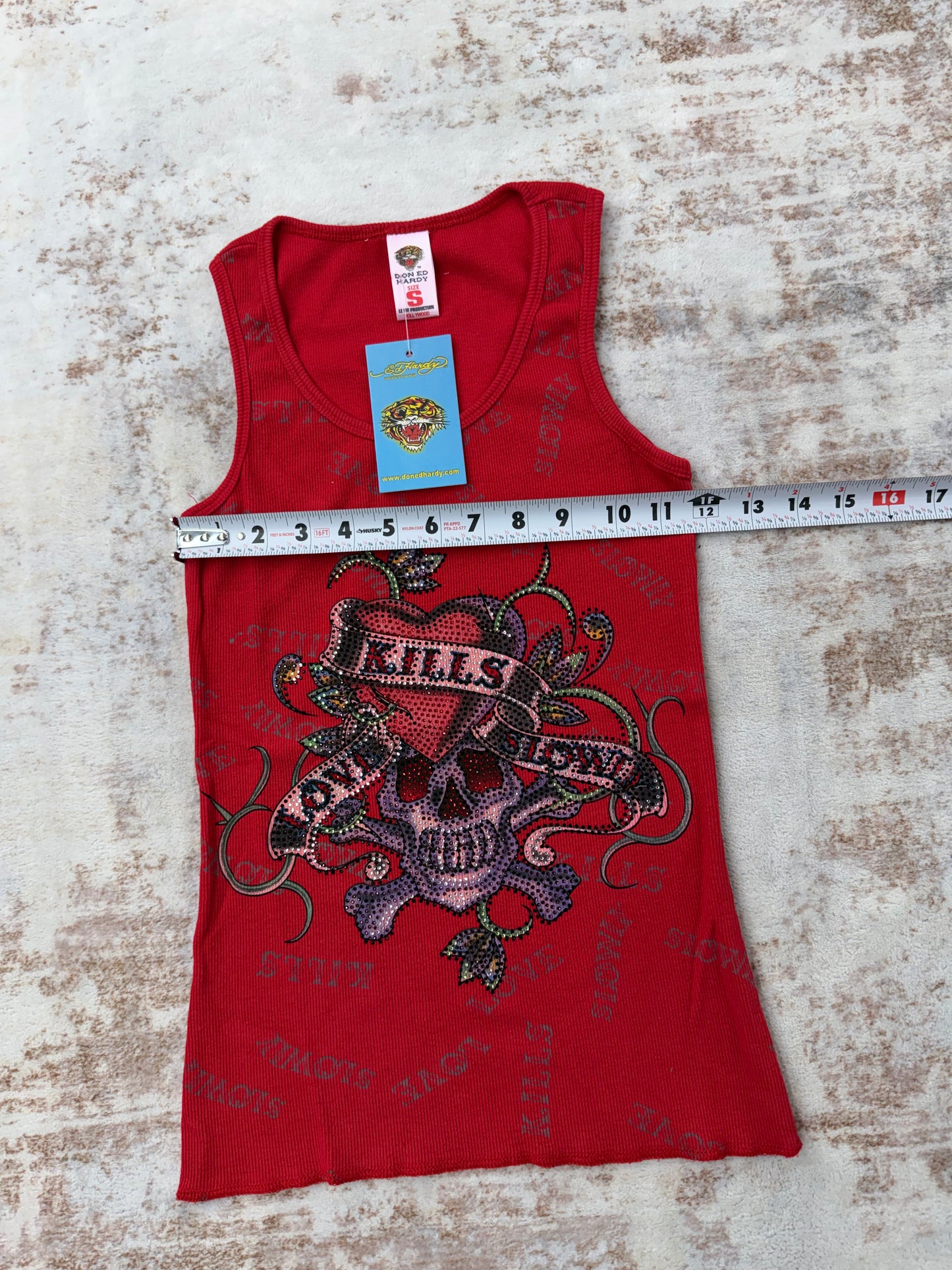 2000s Vintage Ed Hardy by Christian Audigier Tank Tops
