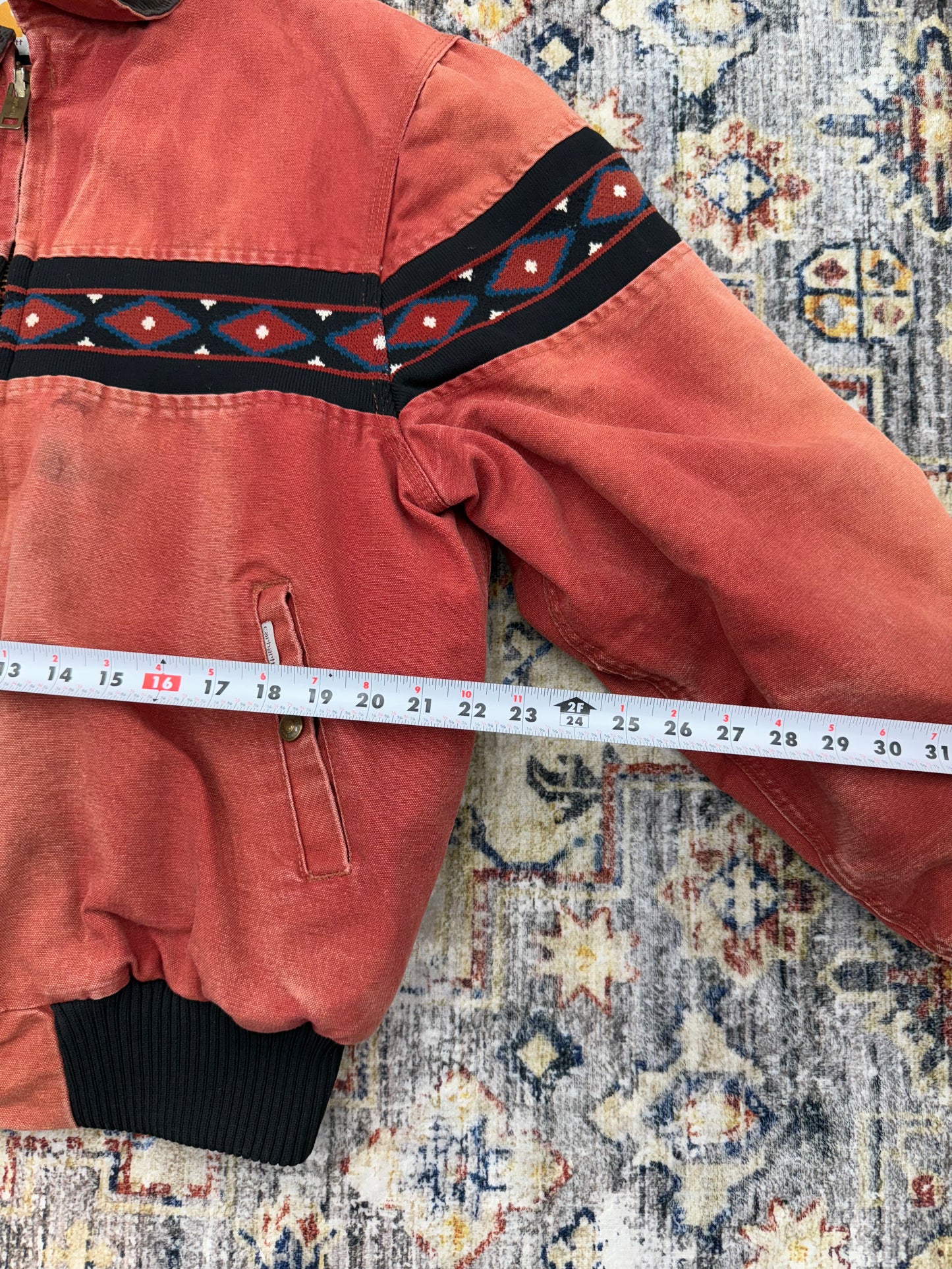 Vtg Carhartt   Jacket Mens M/L Aztec