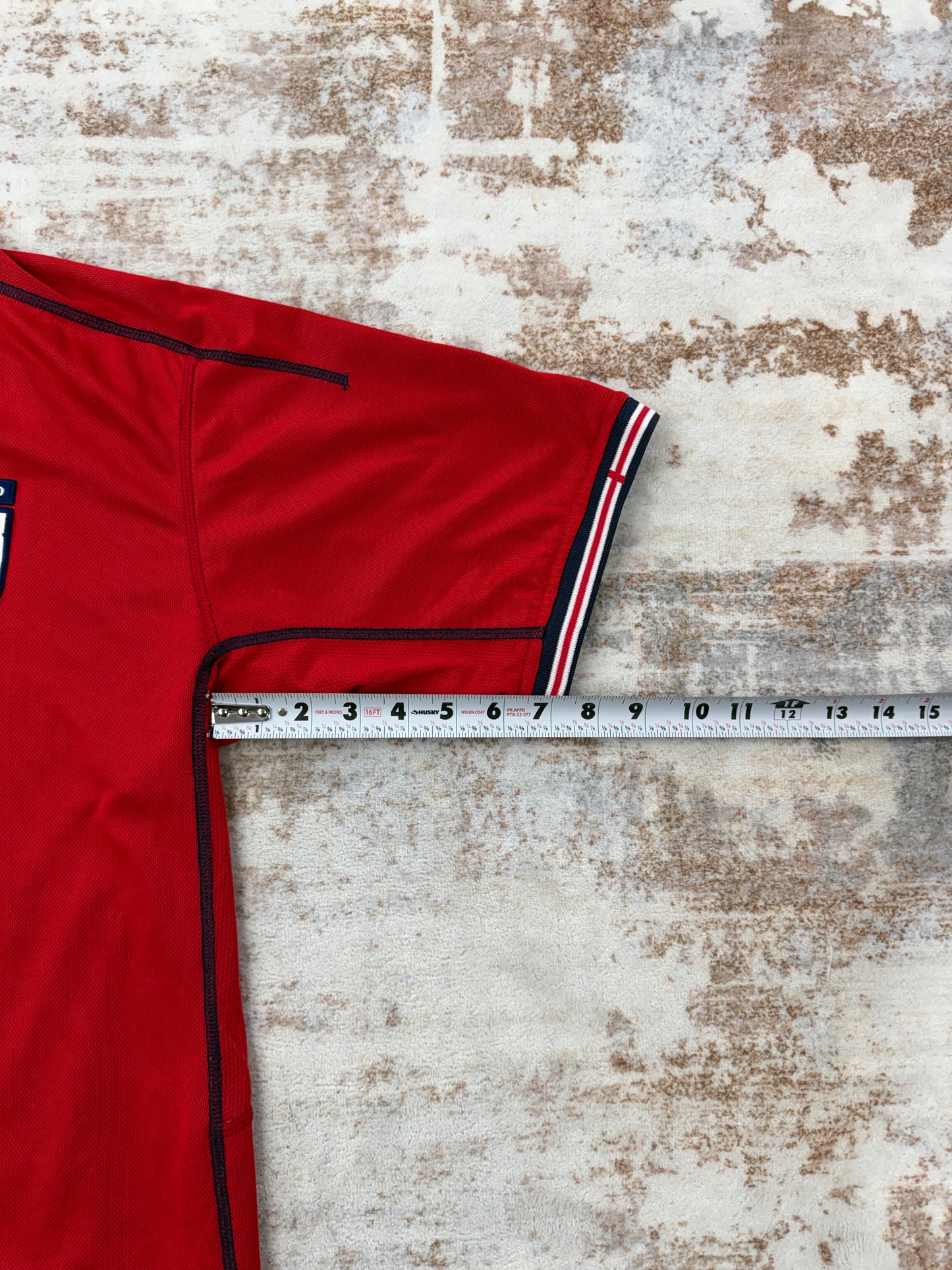 VTG 2004 Umbro England Three Lions Red Reversible Training Jersey Blue L