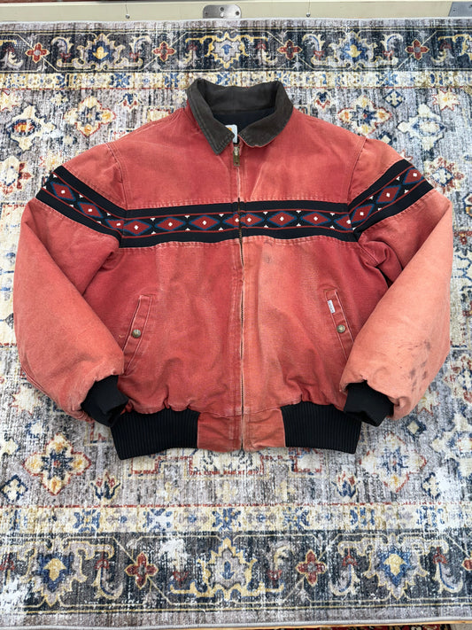 Vtg Carhartt   Jacket Mens M/L Aztec