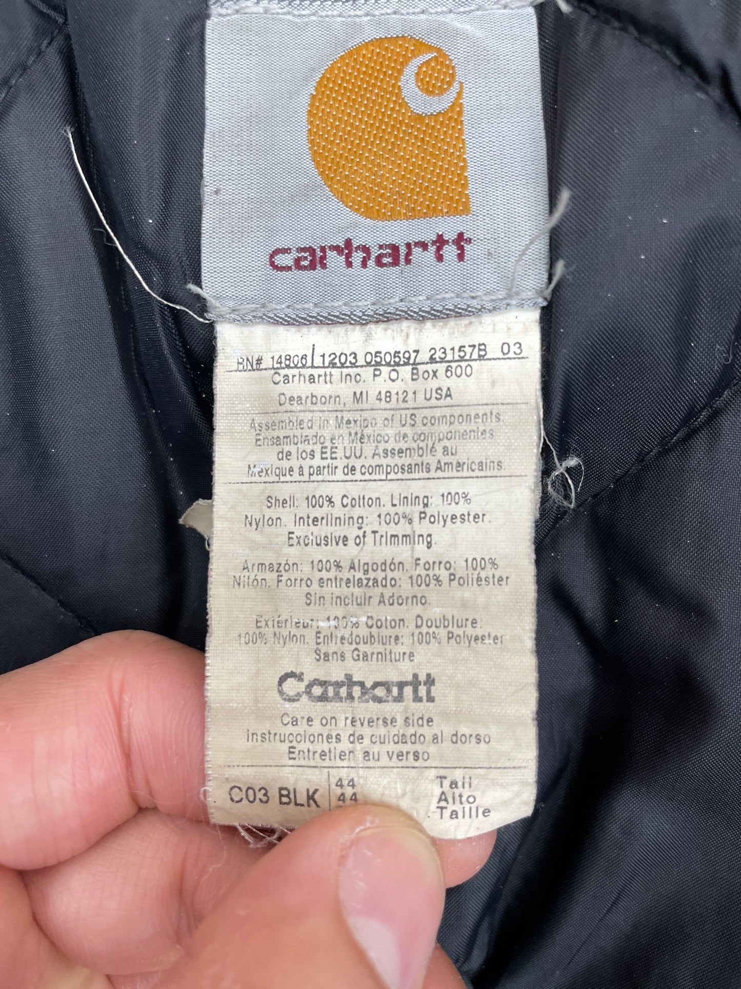 Carhartt jacket size L/XL