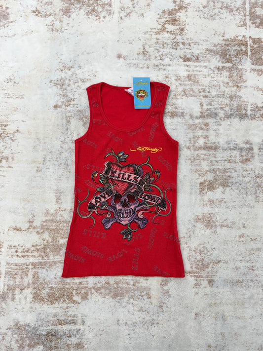 2000s Vintage Ed Hardy by Christian Audigier Tank Tops