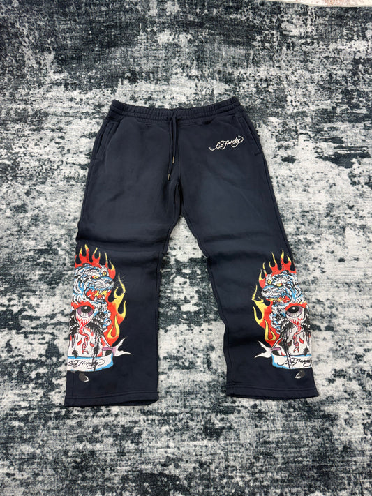 Y2k MEN ED hardy sweatpants size ( S/L/XL) USE