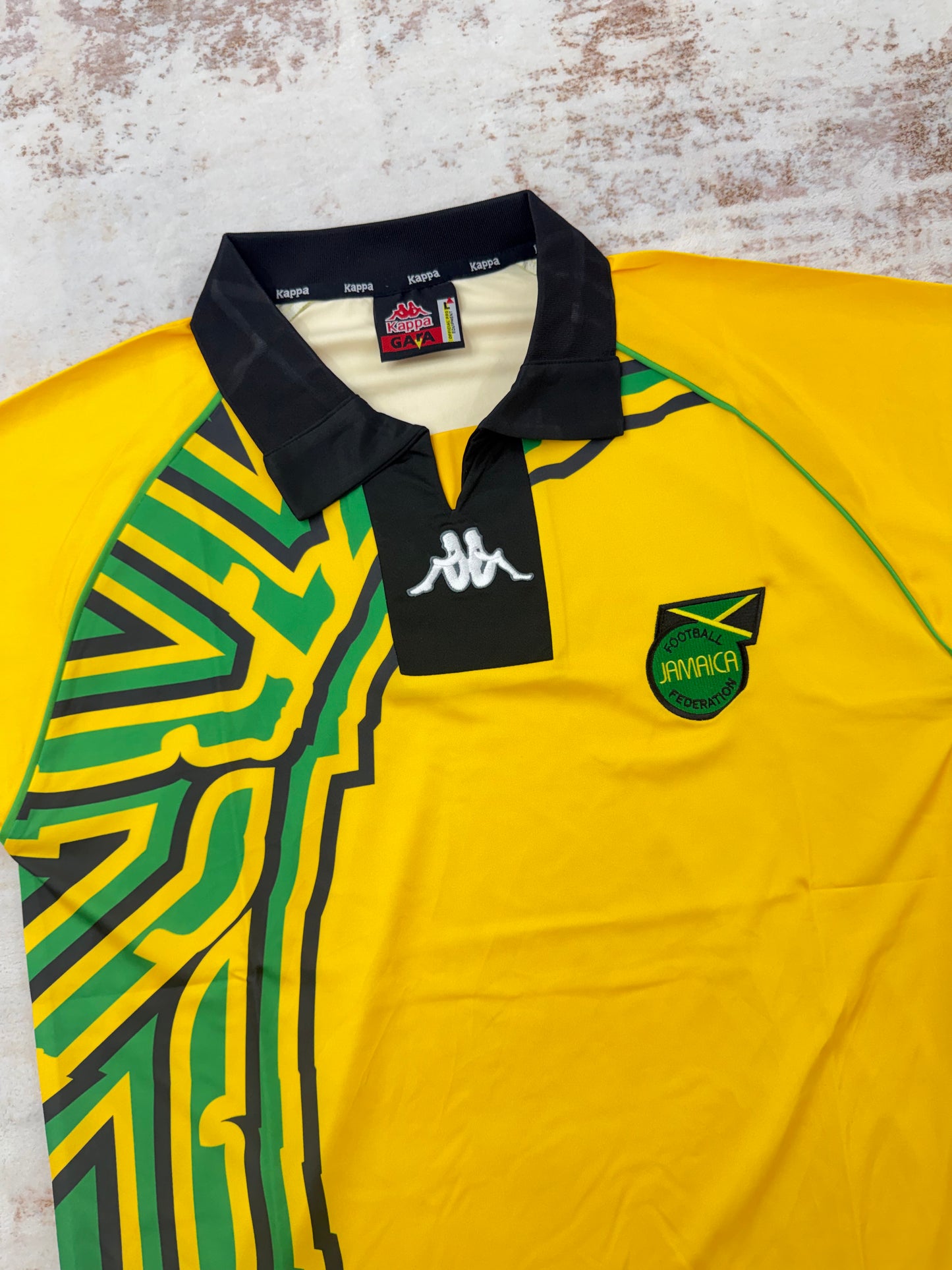 vintage JAMAICA 1998 2000 HOME FOOTBALL SHIRT SOCCER JERSEY KAPPA size L