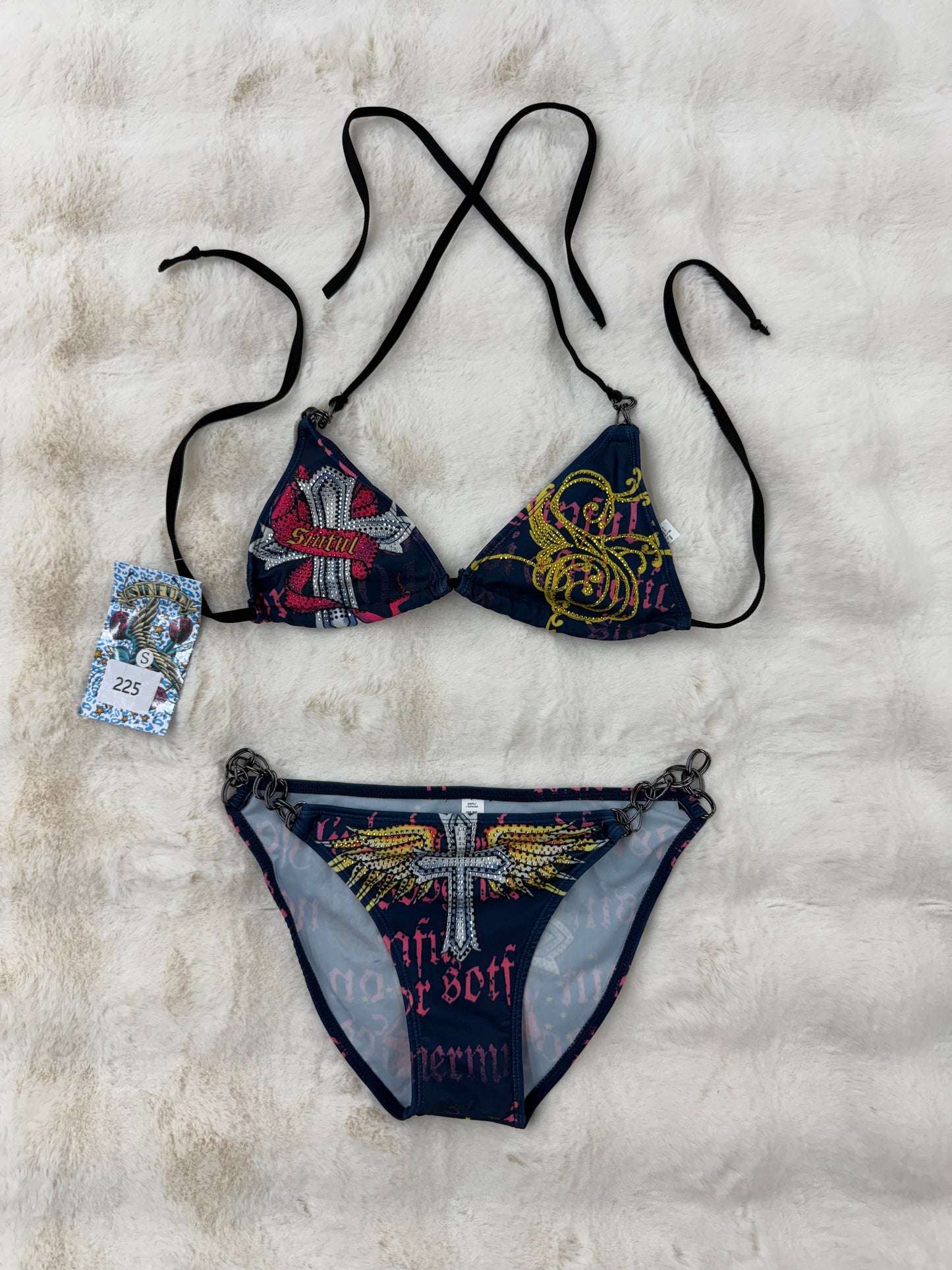 ( new) 🔥 vintage 2000s Sinful Y2K Bikini Set Size S/M