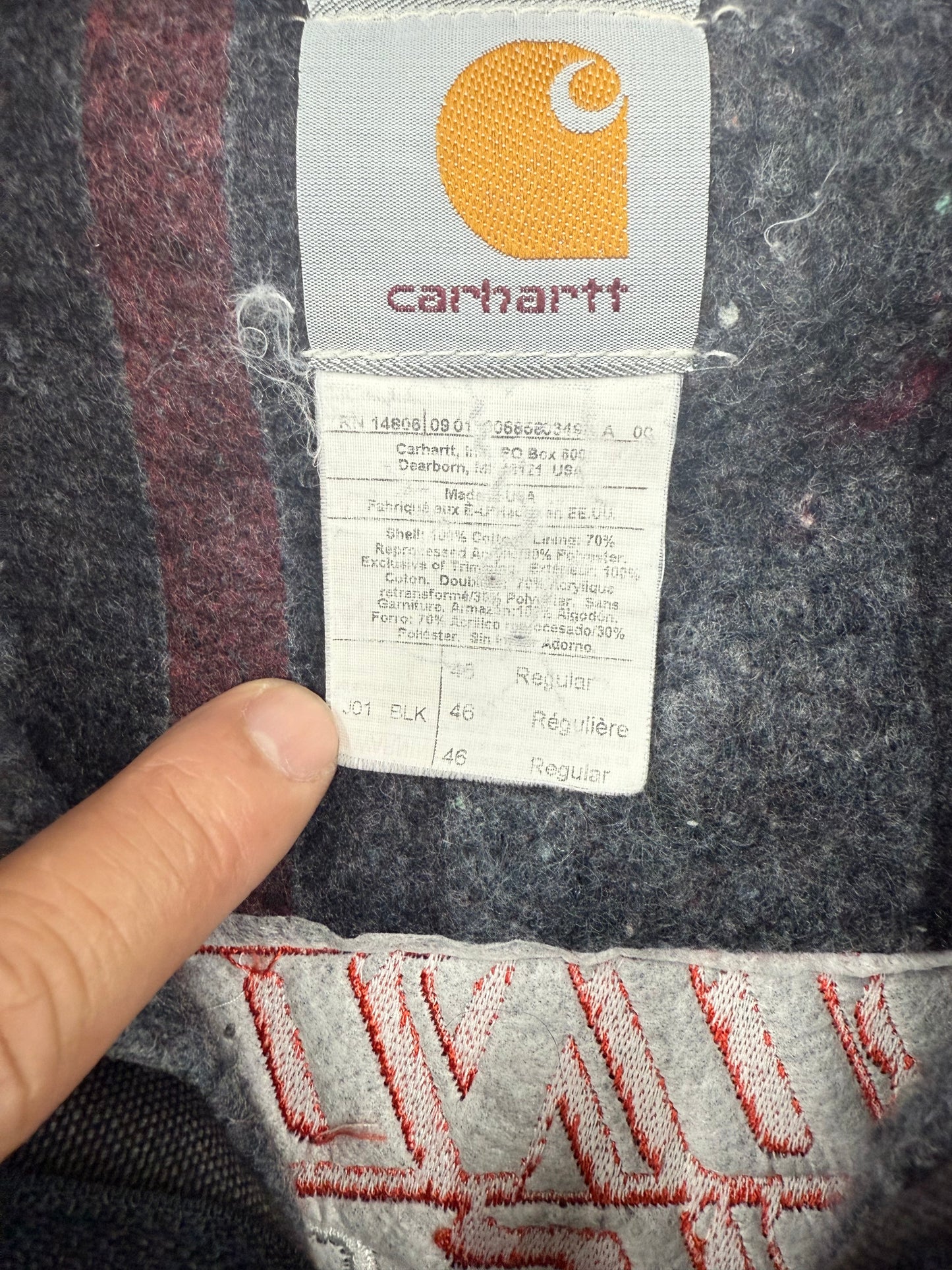 Vintage carhartt jacket detroit size M/L