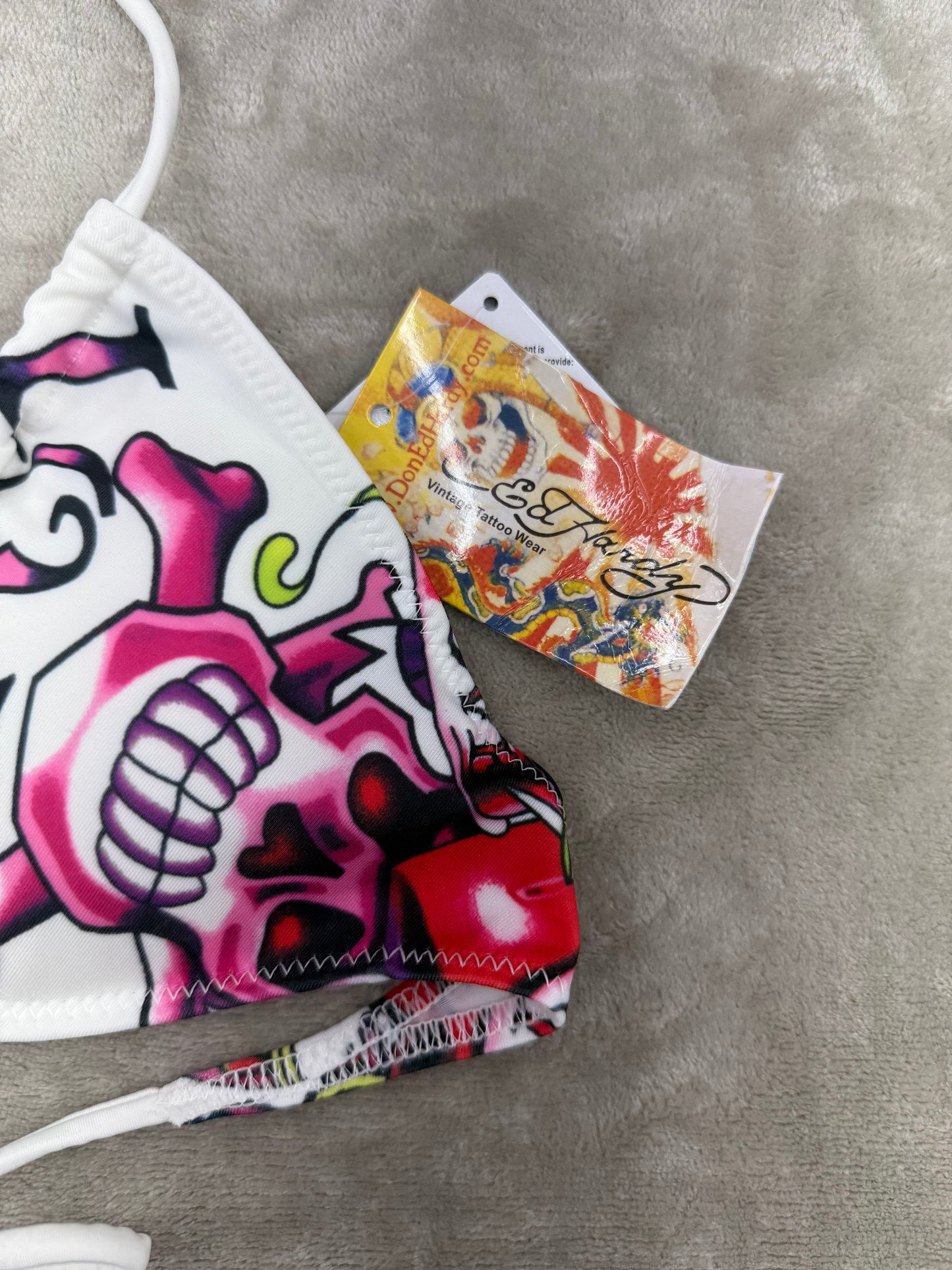 🔥 Ed Hardy Skull Bikini Set • Y2K Tattoo • 2000s Vintage • NWT • Size S/M ( NEW )