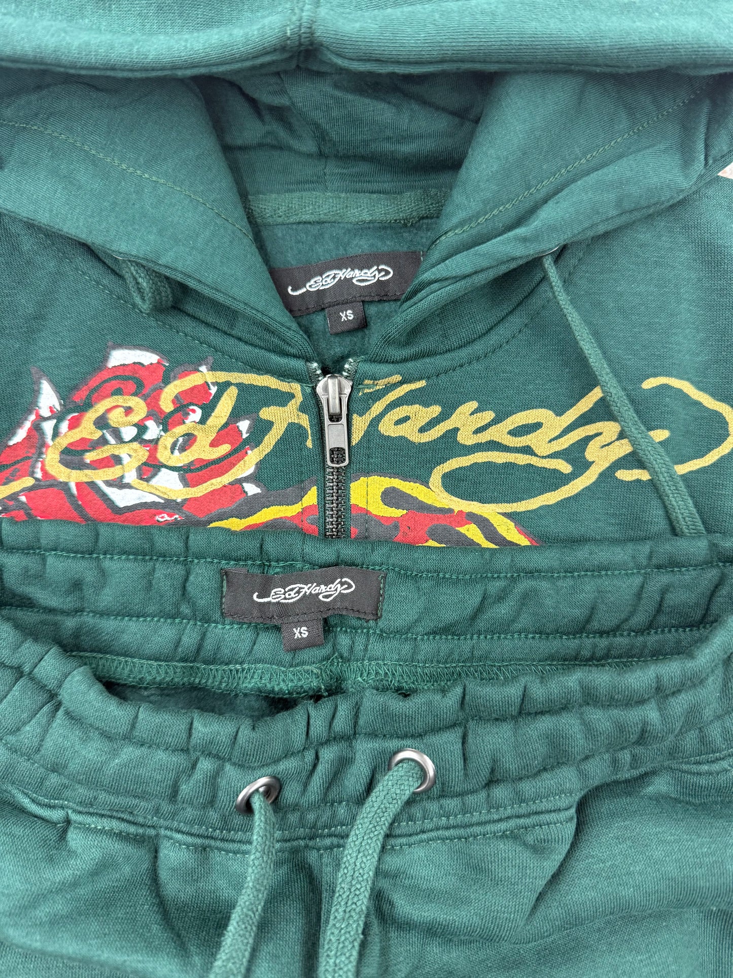 Y2k ed hardy tracksuit set size XS/S/M/L( like new)