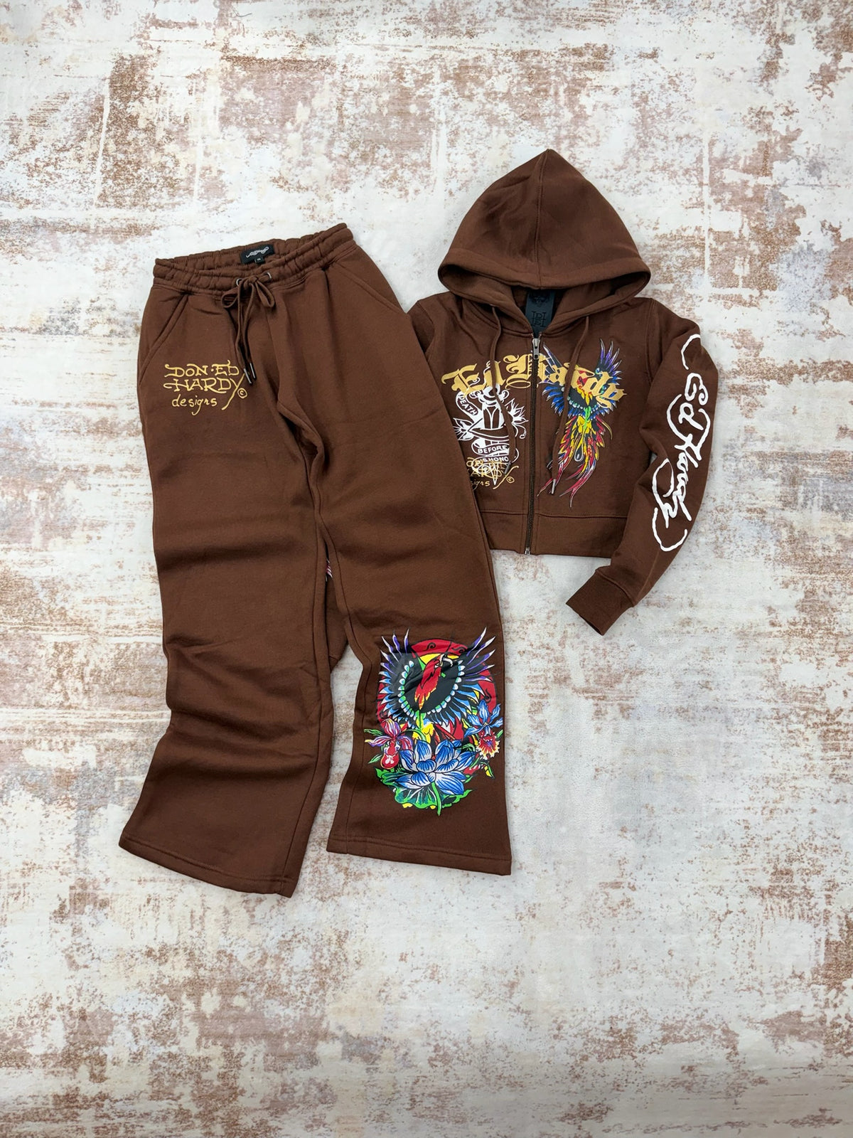 Ed Hardy Tracksuit Set • Y2K Style • Size XS/S/L ( like new)