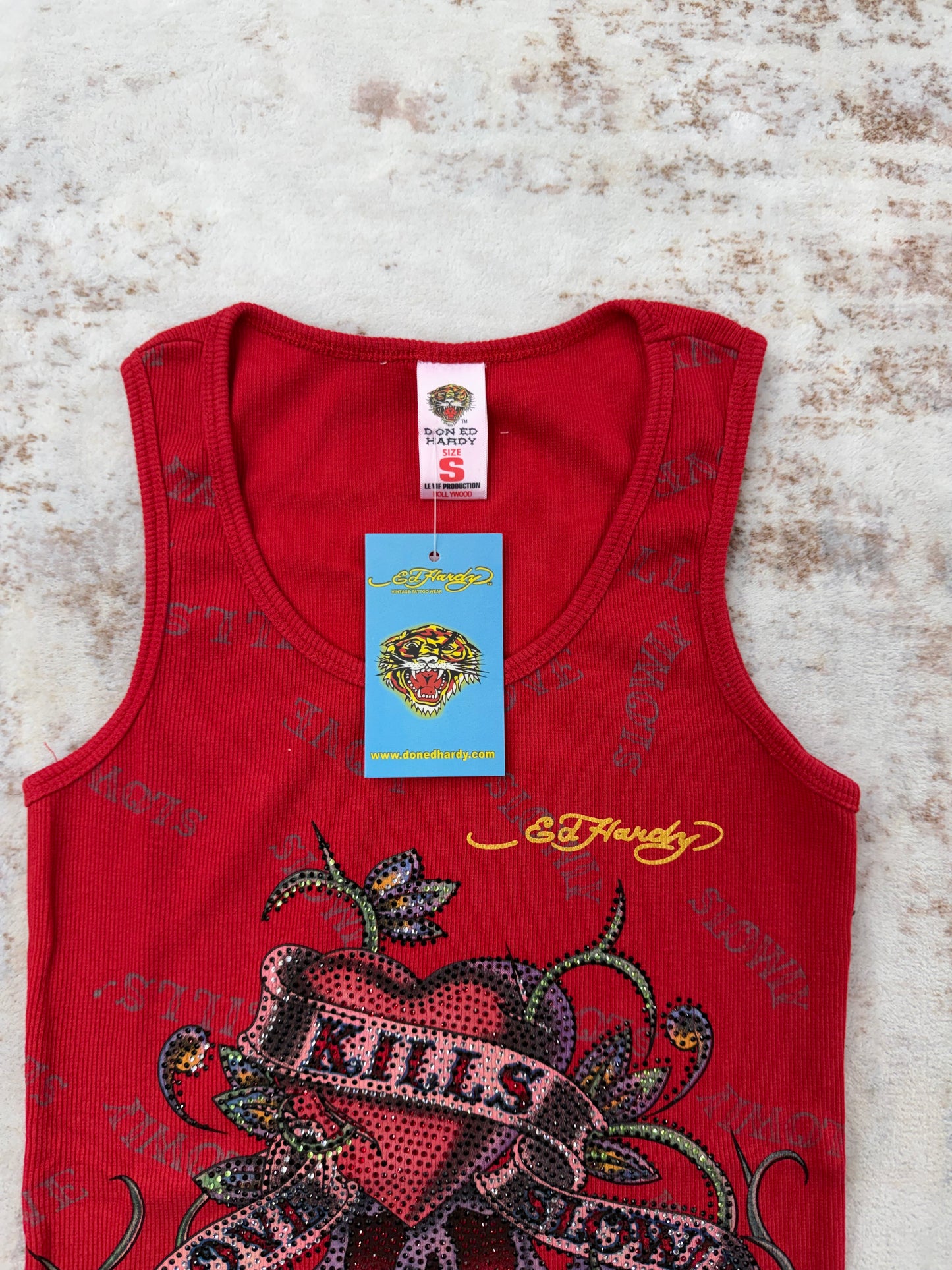 2000s Vintage Ed Hardy by Christian Audigier Tank Tops