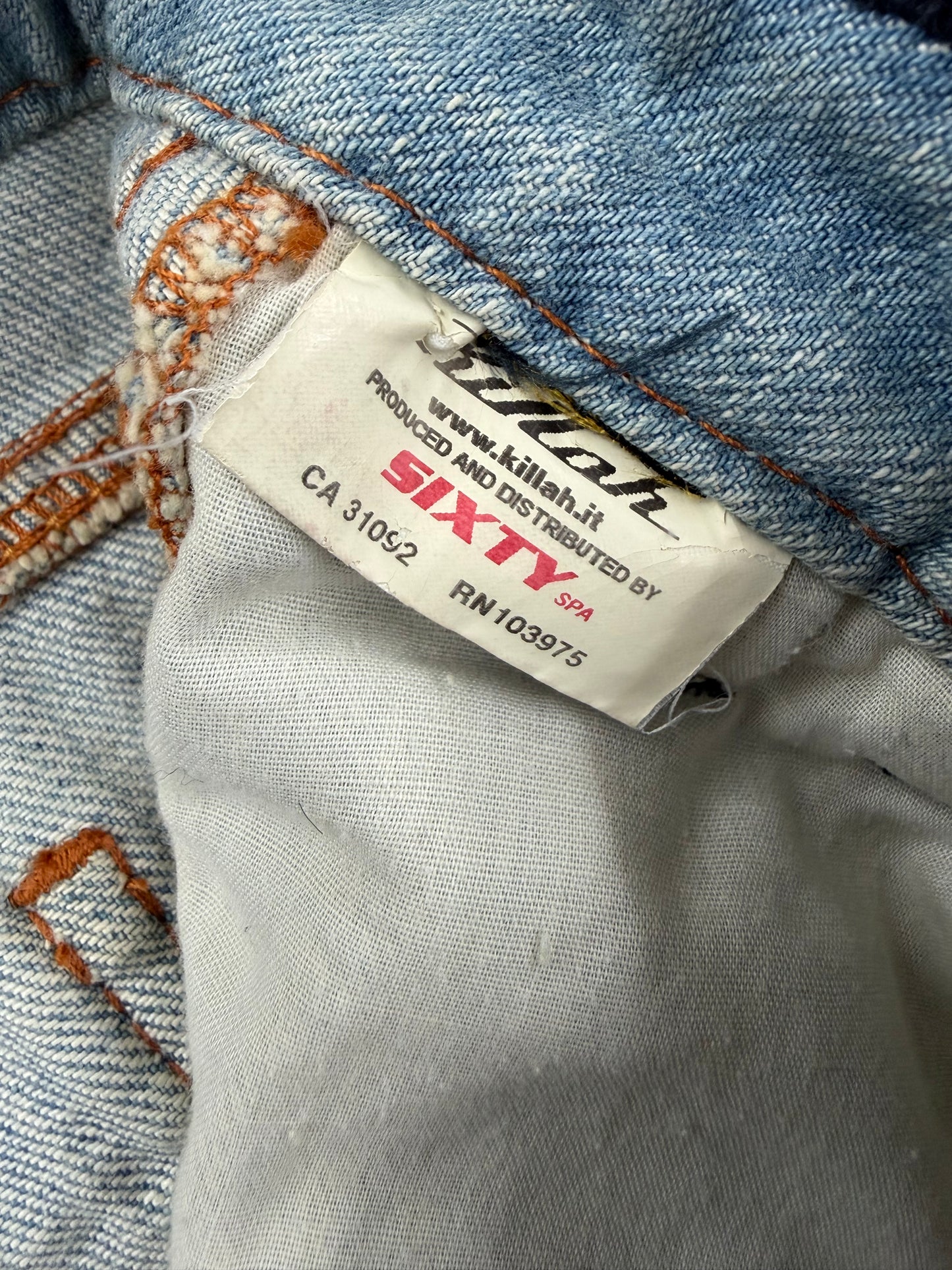 Vintage women’s 00s Y2K KILLAH jeans Tag S – fits ~W32/33 (check measurements)