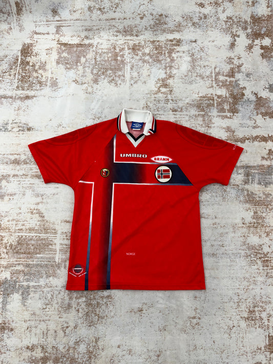 90s Vintage Umbro Soccer Jersey Red Size L