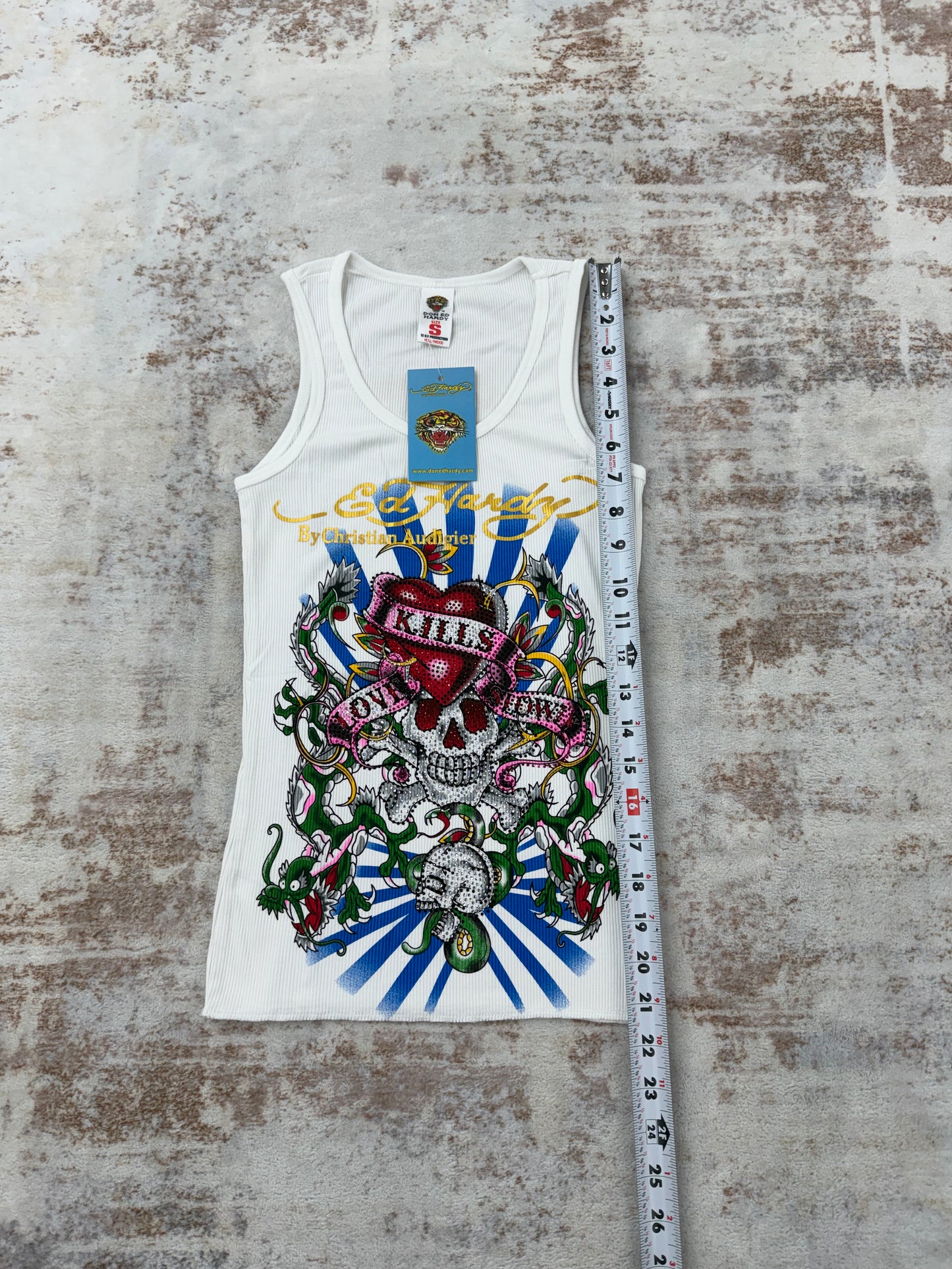 2000s Vintage Ed Hardy by Christian Audigier Tank Tops
