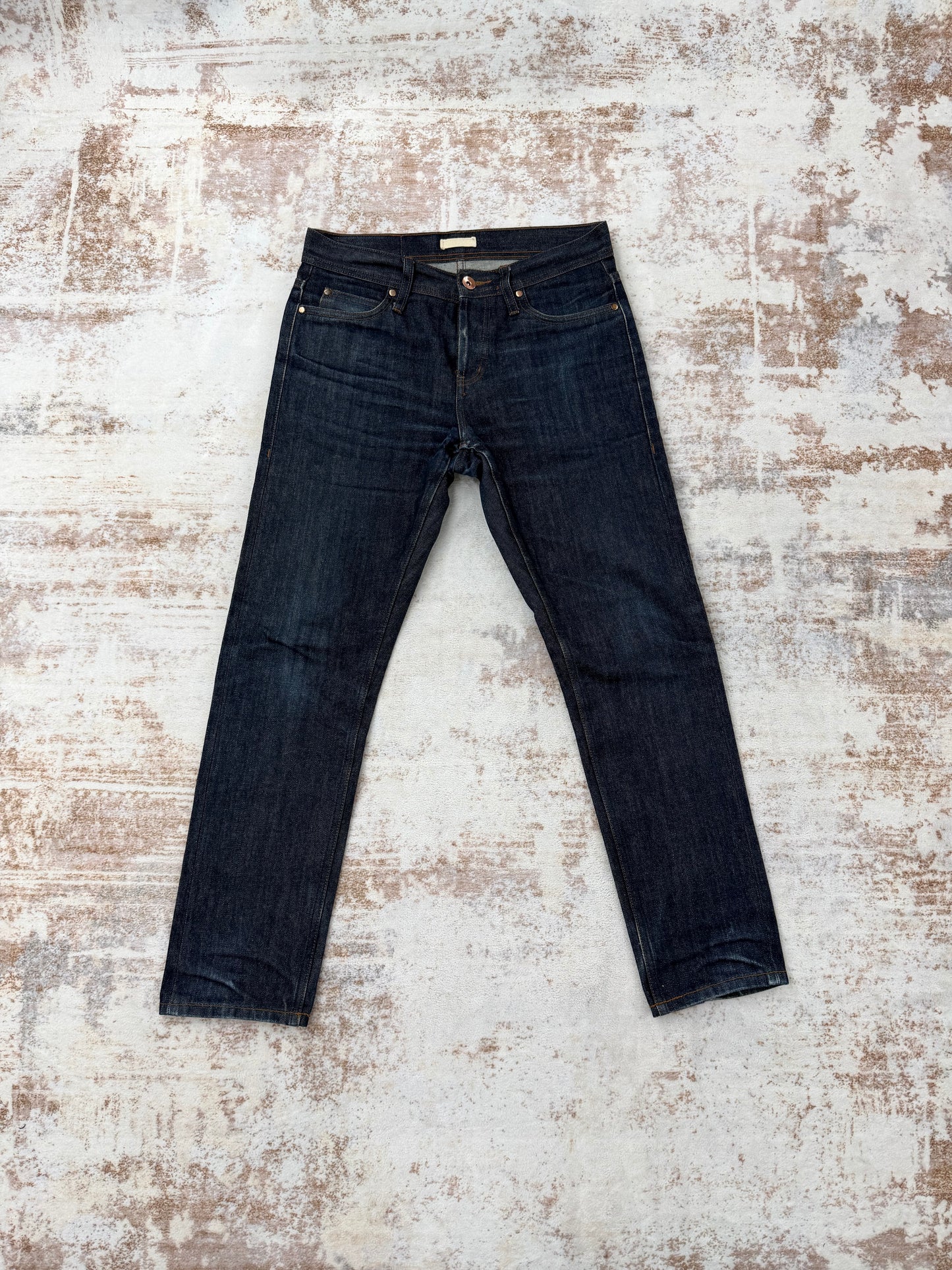men’s vintage Dark wash slim fit jeans 31