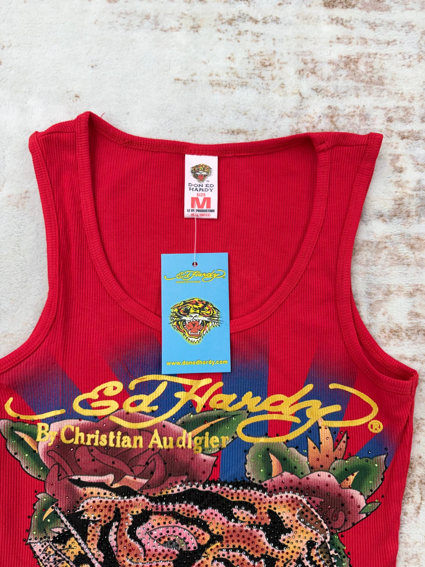 2000s Vintage Ed Hardy by Christian Audigier Tank Tops