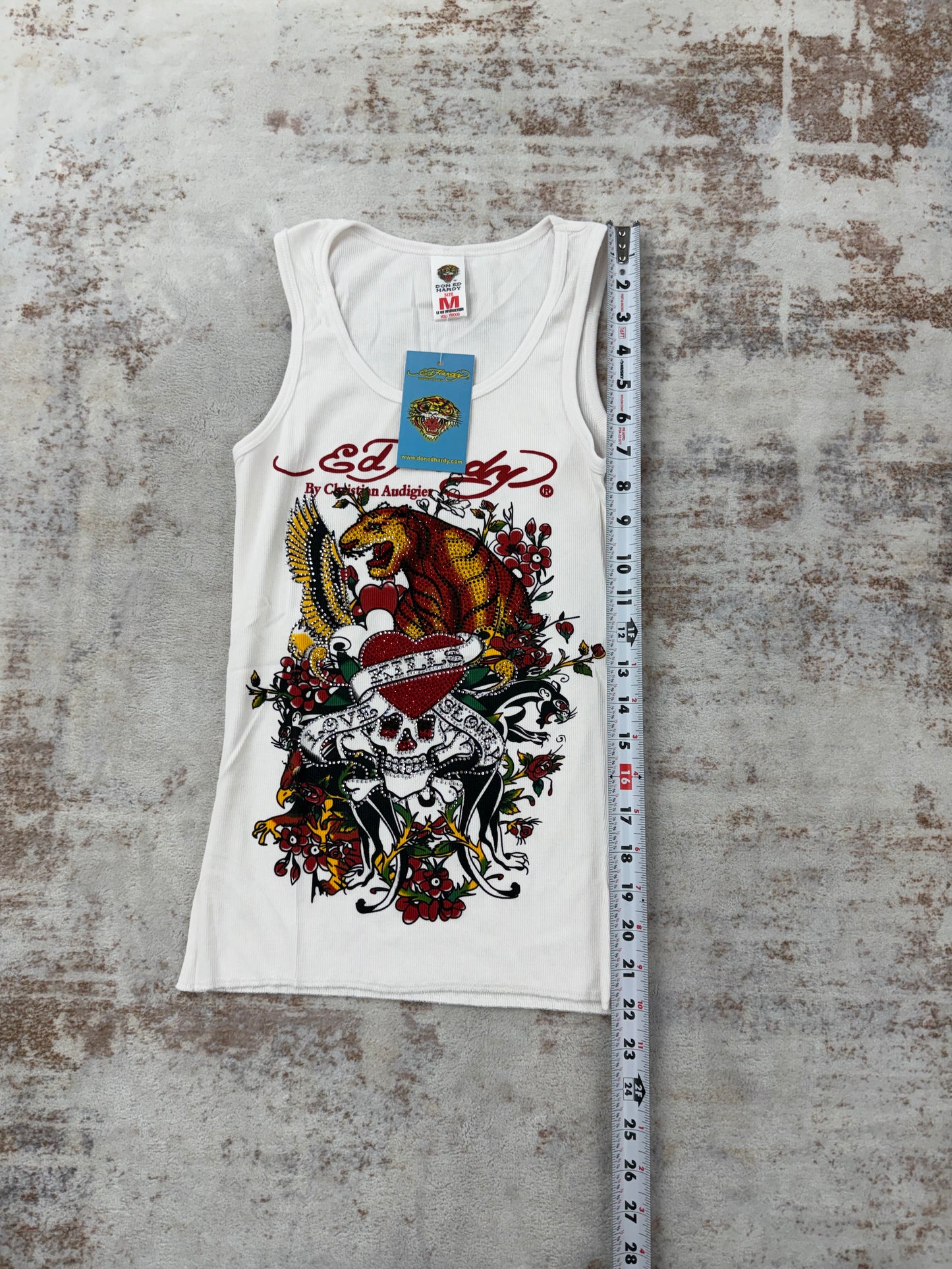 2000s Vintage Ed Hardy by Christian Audigier Tank Tops
