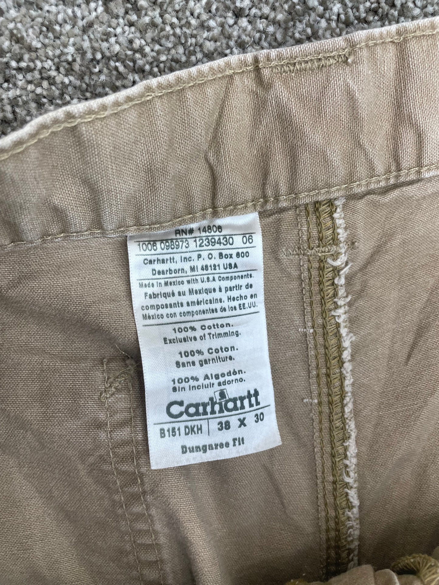 Carhartt Pants Size 38x30