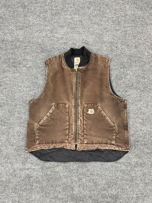 Vintage Faded Carhartt Vest Size XL