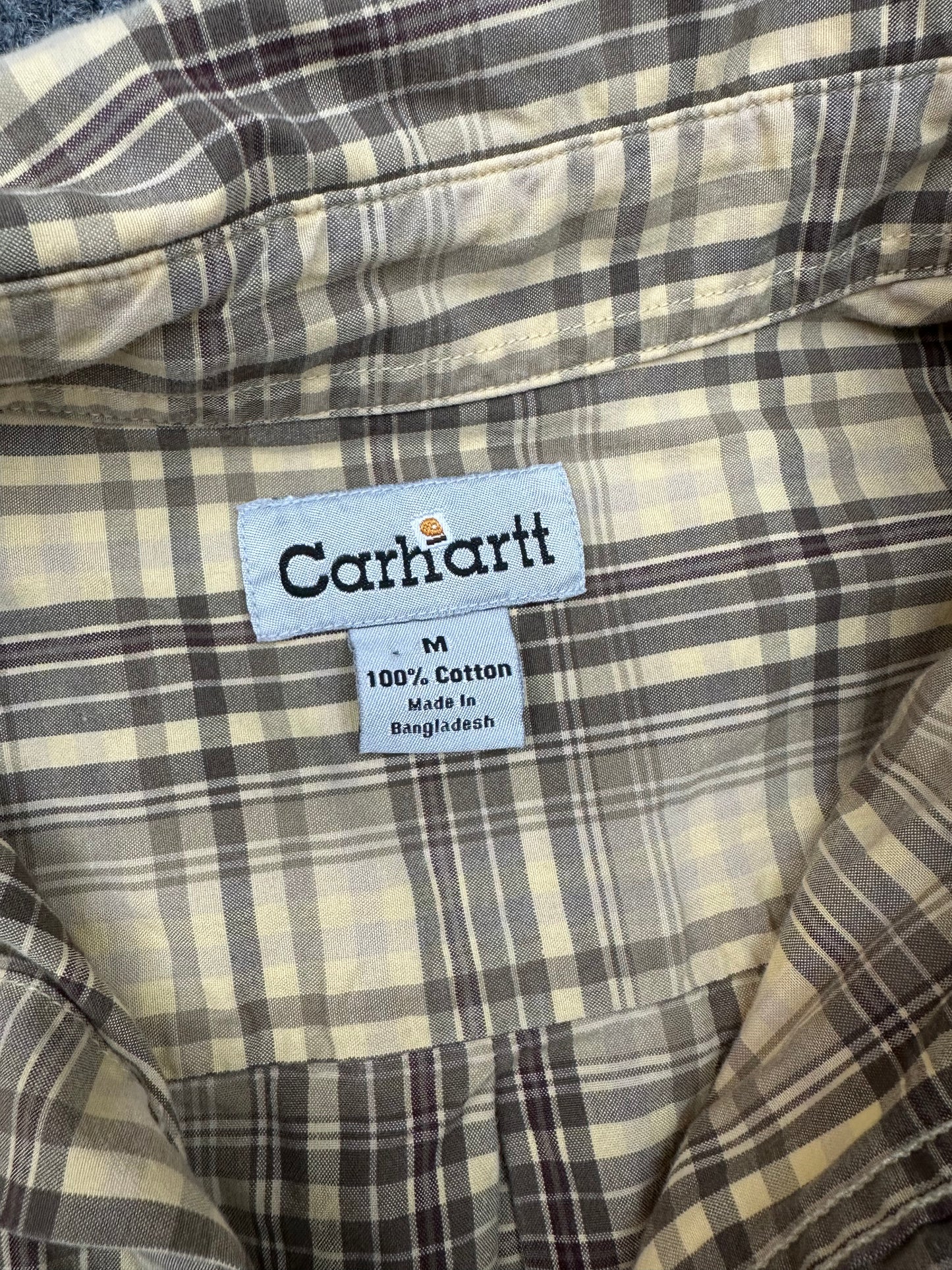 Carharrt Plaid Button Up Size M